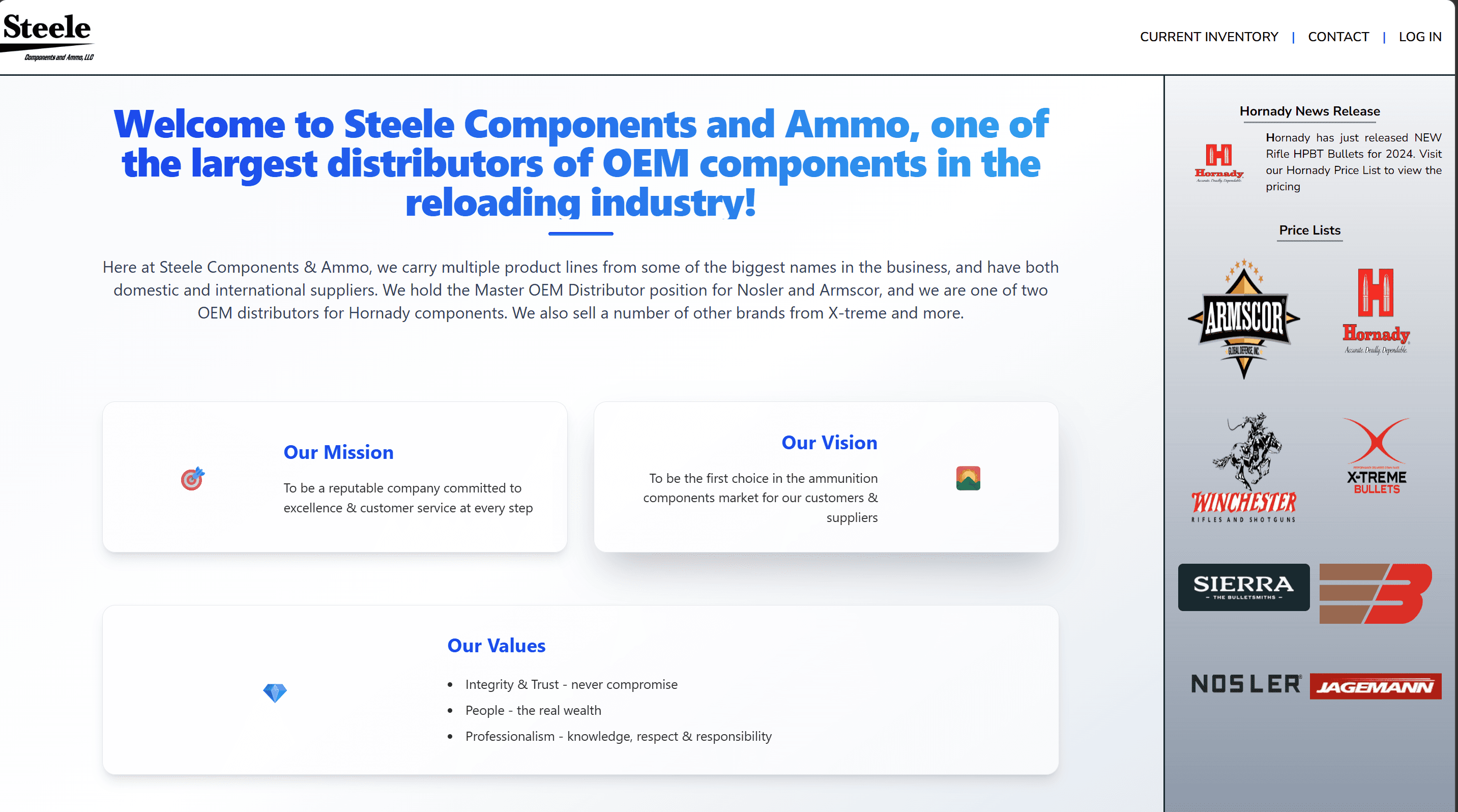 Steele Components E-commerce Platform — after